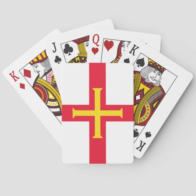 Guernseyflagga Casinokort (Baksidan)