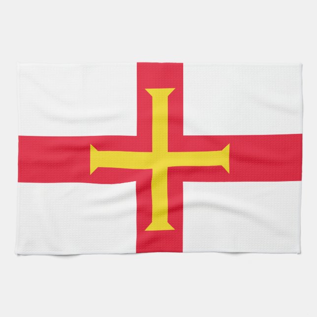 Guernseyflagga Kökshandduk (Horisontell)