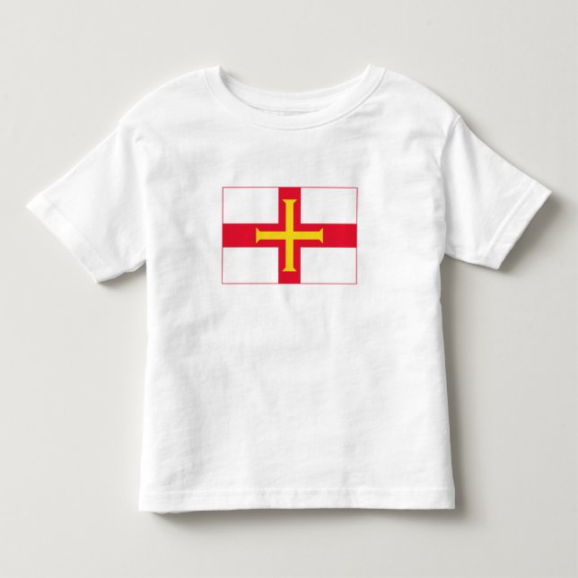 Guernseyflagga T Shirt (Framsida)