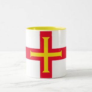 Guernseyflagga Två-Tonad Mugg