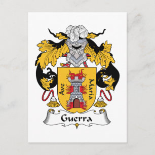 Guerra Family Crest Vykort