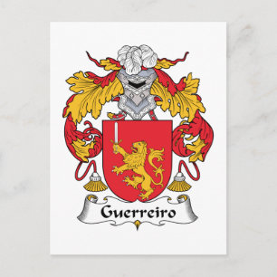 Guerreiro Family Crest Vykort