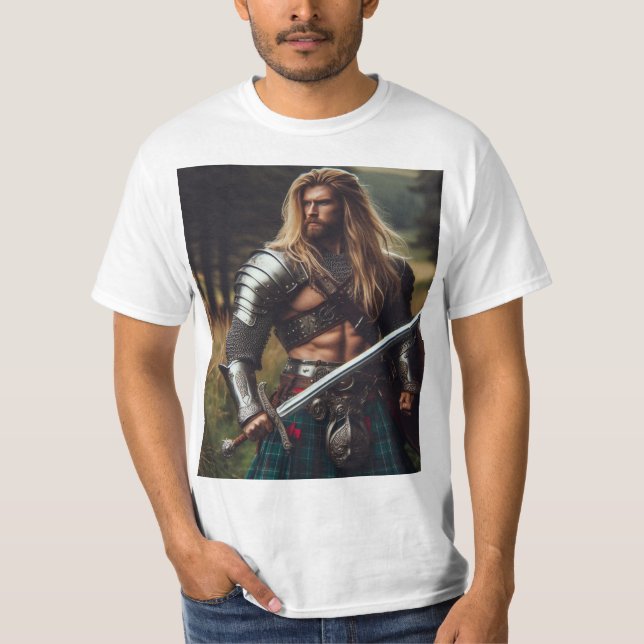 Guerrero con temática celta t shirt (Framsida)