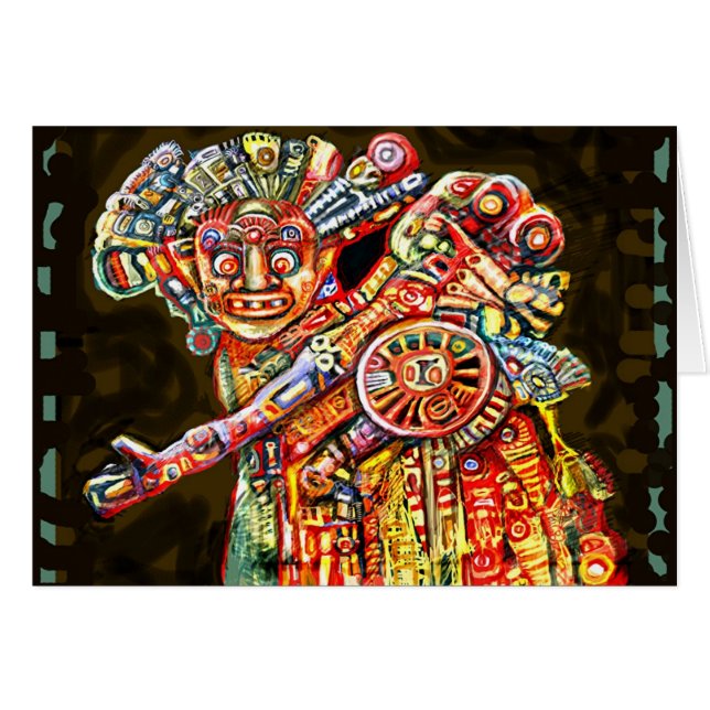 **Guerrero de la luz** Hälsningskort (Framsidan Horizontal)