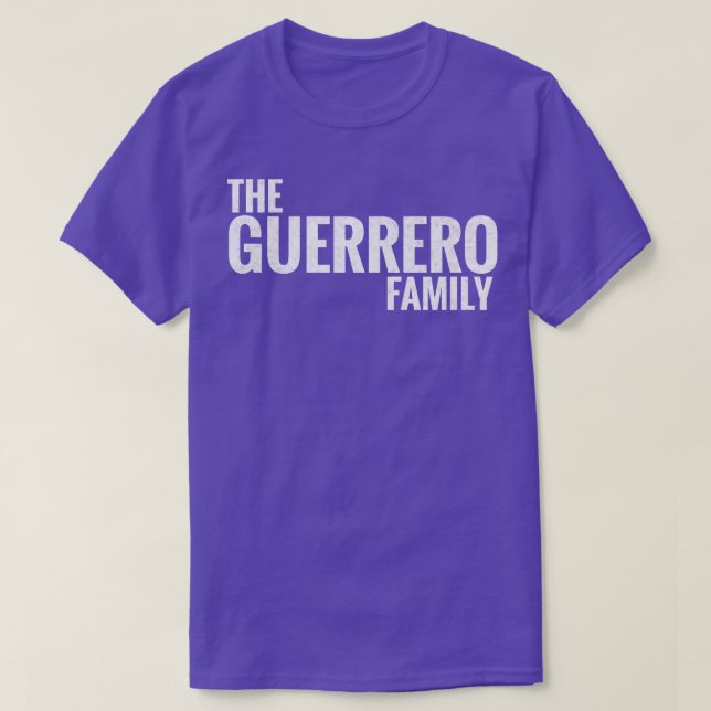Guerrero Family Guerrero Surname Guerrero Last T Shirt (Design framsida)