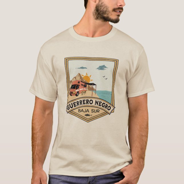Guerrero Negro Baja California Sur Mexiko T Shirt (Framsida)