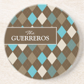 Guerreros Aqua/Chocolate Coaster Underlägg Sandsten