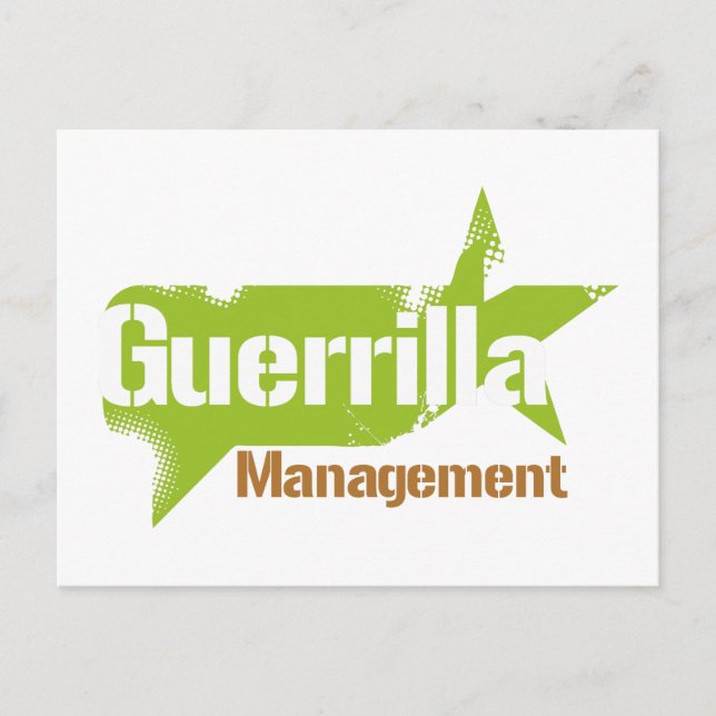 Guerrilla Management Logotyp 2 Vykort (Framsida)