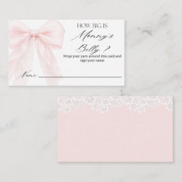 guess how many bows Girl Modern Baby Shower  Tilläggskort