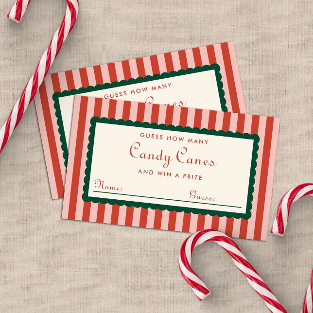 Guess How Many Christmas Holiday Game Card Tilläggskort (Skapare uppladdad)
