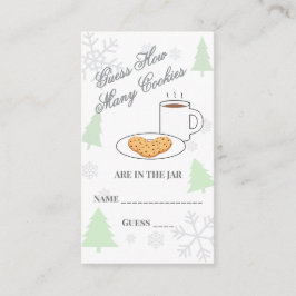 Guess How Many Cookies Baby Shower Tilläggskort