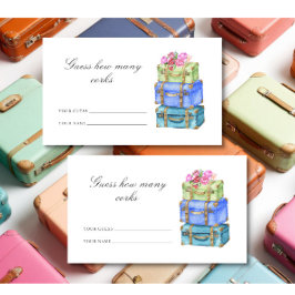 Guess how many corks Travel bridal shower Tilläggskort