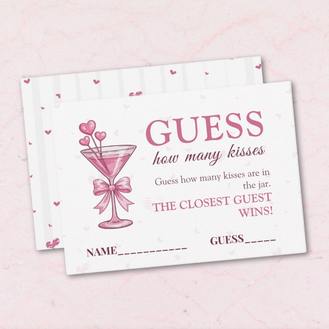 Guess How Many Kisses Game Card A Tiny Bit Engaged Tilläggskort (Skapare uppladdad)