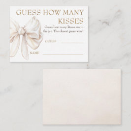 Guess How Many Kisses Game Cards - Chic Bow  Tilläggskort