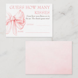 Guess How Many Kisses Game Cards - Chic Bow  Tilläggskort