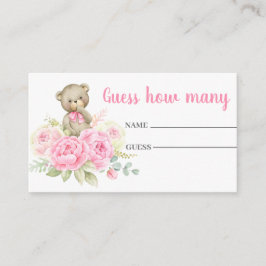 Guess how many pink bear card tilläggskort