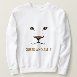 Guess the Animal: Lioness | Minimal Queen Lång Ärmad Tröja