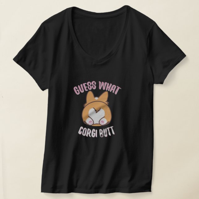 GUESS VAD Corgi Butt T Shirt (Laydown)