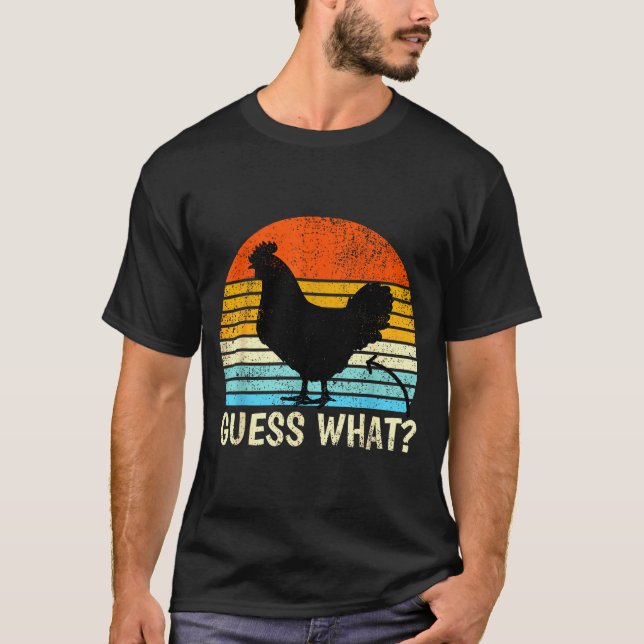 Guess What_ Chicken Butt! Farm Joke Funny Chickens T Shirt (Framsida)