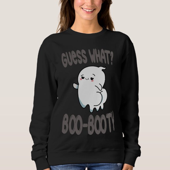 Guess What Ghost Butt halloween  boo costume T Shirt (Framsida)