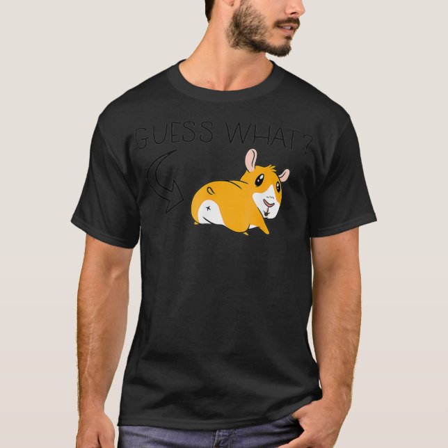 GUESS WHINEA GRIS Funny Cavy Meme T Shirt (Framsida)
