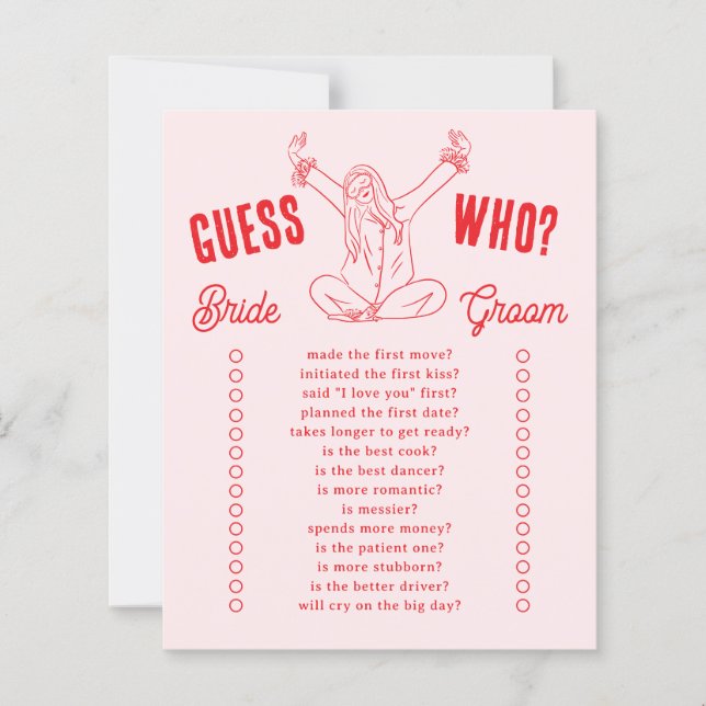 Guess Who Bridal Shower Game Girls Gone Mild (Framsida)