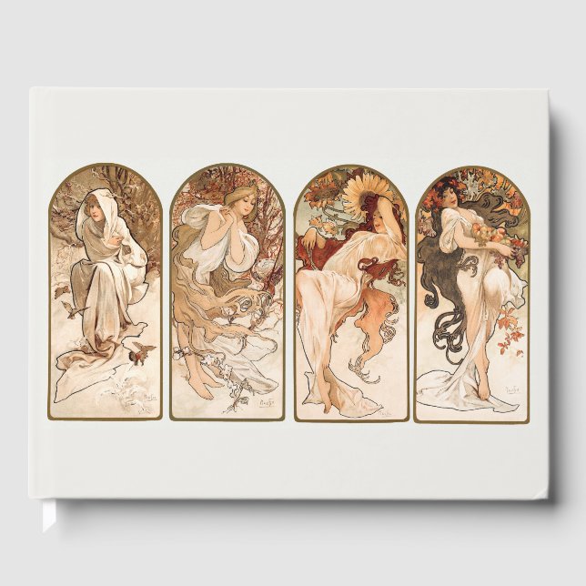 GUEST BOK : ALPHONS MARIA MUCHA : SEASONERNA (Framsida)