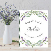 Guest bok babyduschlavender violet eucalyptus