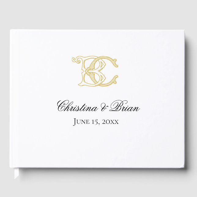 Guest Bok BC Monogram eller CB Monogram (Framsida)