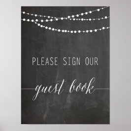 Guest Bok Bröllop | Kalligrafi Poster