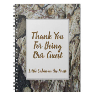 Guest Bok Driftwood Grain Photo Rustic Woodgrain Anteckningsbok
