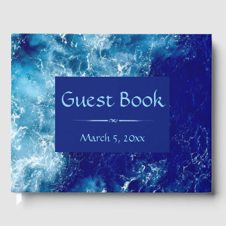 Guest Bok i Bröllop vid Blå oceanen Vatten