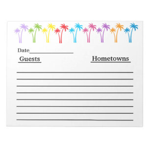 Guest Bok Note Pad Anteckningsblock