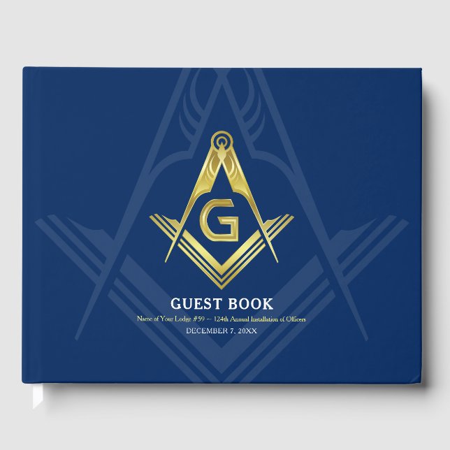 Guest Bok och Guld Masonic Guest | Freemason (Framsida)