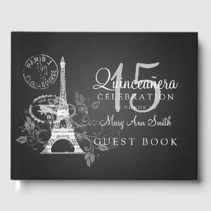 Guest Bok Quinceanera Party Paris Black