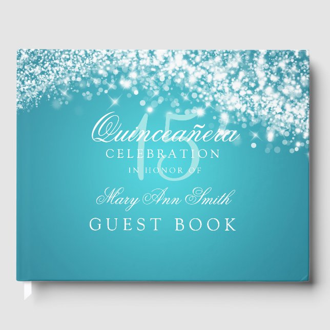 Guest Bok Quinceanera Sparkling Wave Turcos (Framsida)