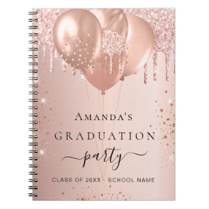 Guest bok ro guld  glitter anteckningsbok
