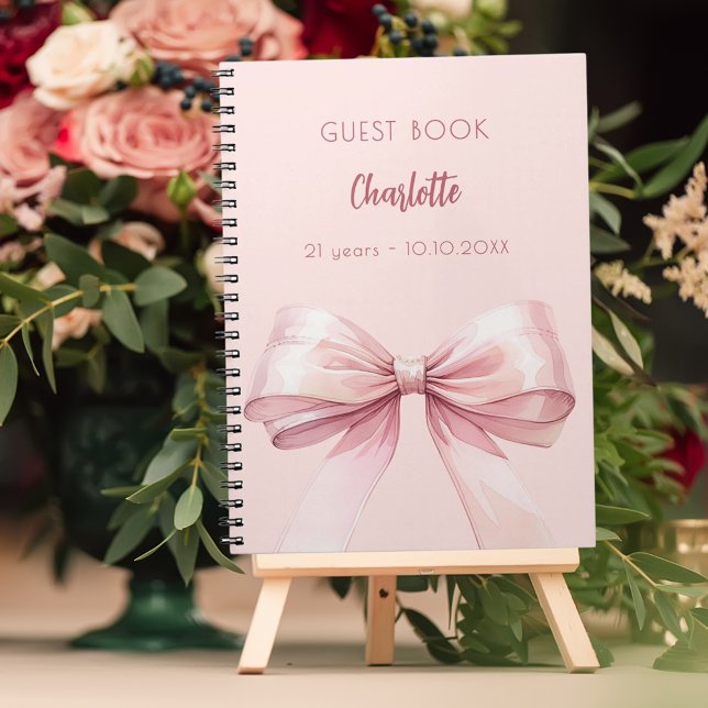 Guest bok  rosa födelsedag anteckningsbok (Skapare uppladdad)