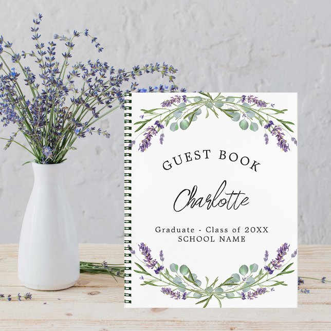 Guest bok studenten lavender violet eucalyptus anteckningsbok (Skapare uppladdad)