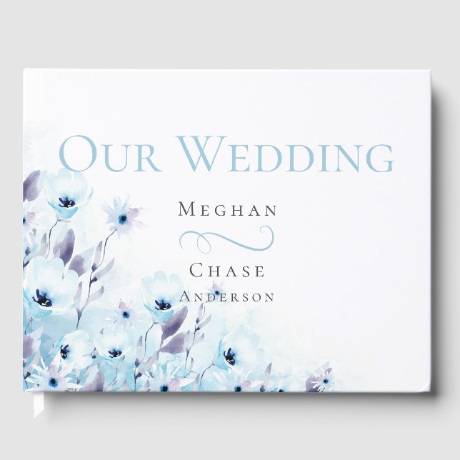 Guest Bok | Vattenskärg, Blek Blue Anemone Garden (Framsida)