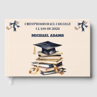 Guest Book-Custom Name & Class Year Keepsake Gästböcker