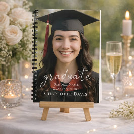 Guest book graduation party photo script anteckningsbok