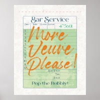 Guest Check Receive Champagne Pop the Bubly