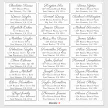 Guest Namn Adress 27 Personlig Shipping Label