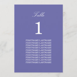 Guest Namn Lavender Bord Card