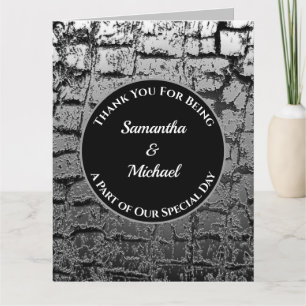 Guest Tack Geometric Silver Bröllop Kort