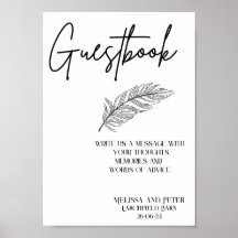 Guestbook Bröllop-Elegant - modern
