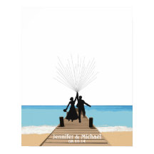 Guestbook för Beach Fingerprint Balloon