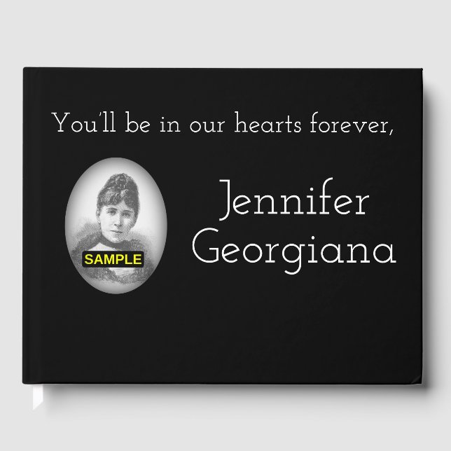 Guestbook för elegant och grundläggande sympatier gästböcker (Framsida)