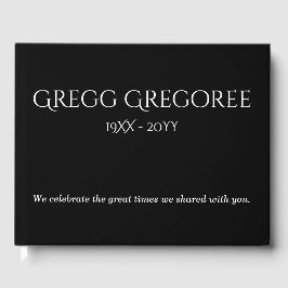 Guestbook för elegant och minimala minnen gästböcker